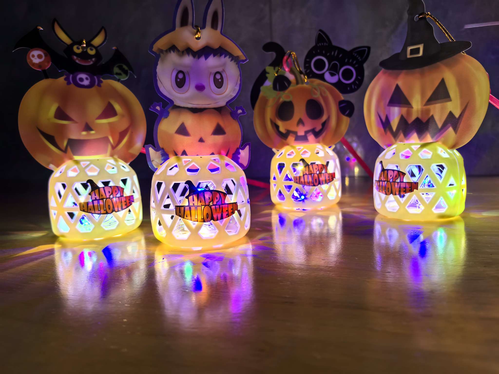 万圣节/万圣节装饰/气模/万圣节脸贴/精灵磁悬浮地球仪产品图