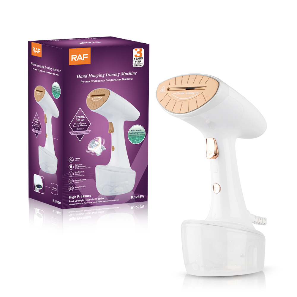 RAF European standard handheld steam ironing machine, portable household small folding electric iron, dry and wet dual-purpose ironing machine, ironing clothes R.1285 Specification image