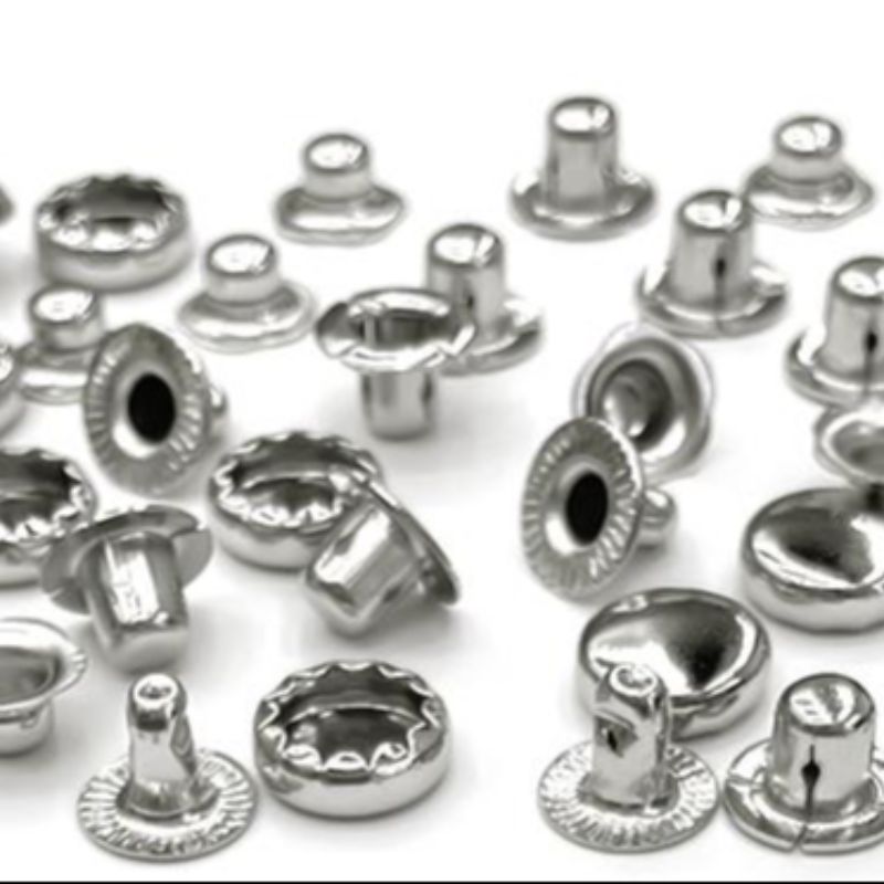 银色金属扣按扣纽扣牛仔裤扣子暗扣衣服扣环圆形钉按扣纽扣子四合扣免缝暗扣子母扣衣服扣环圆形复古梅花款式钮扣图