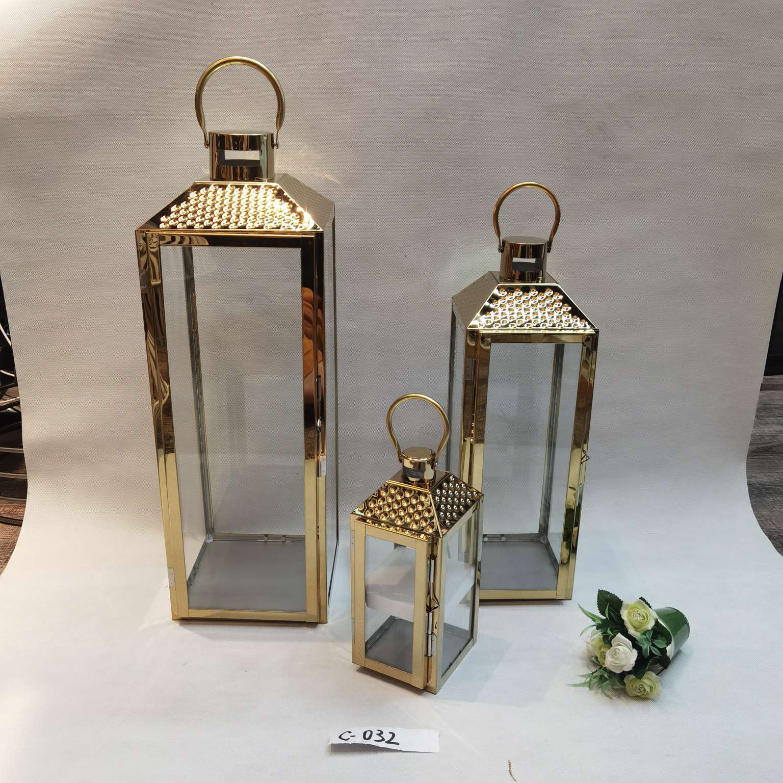 不锈钢风灯烛台 工艺品礼品 庭院摆件 精致工艺摆件 打造室外风景线家居摆件详情图2