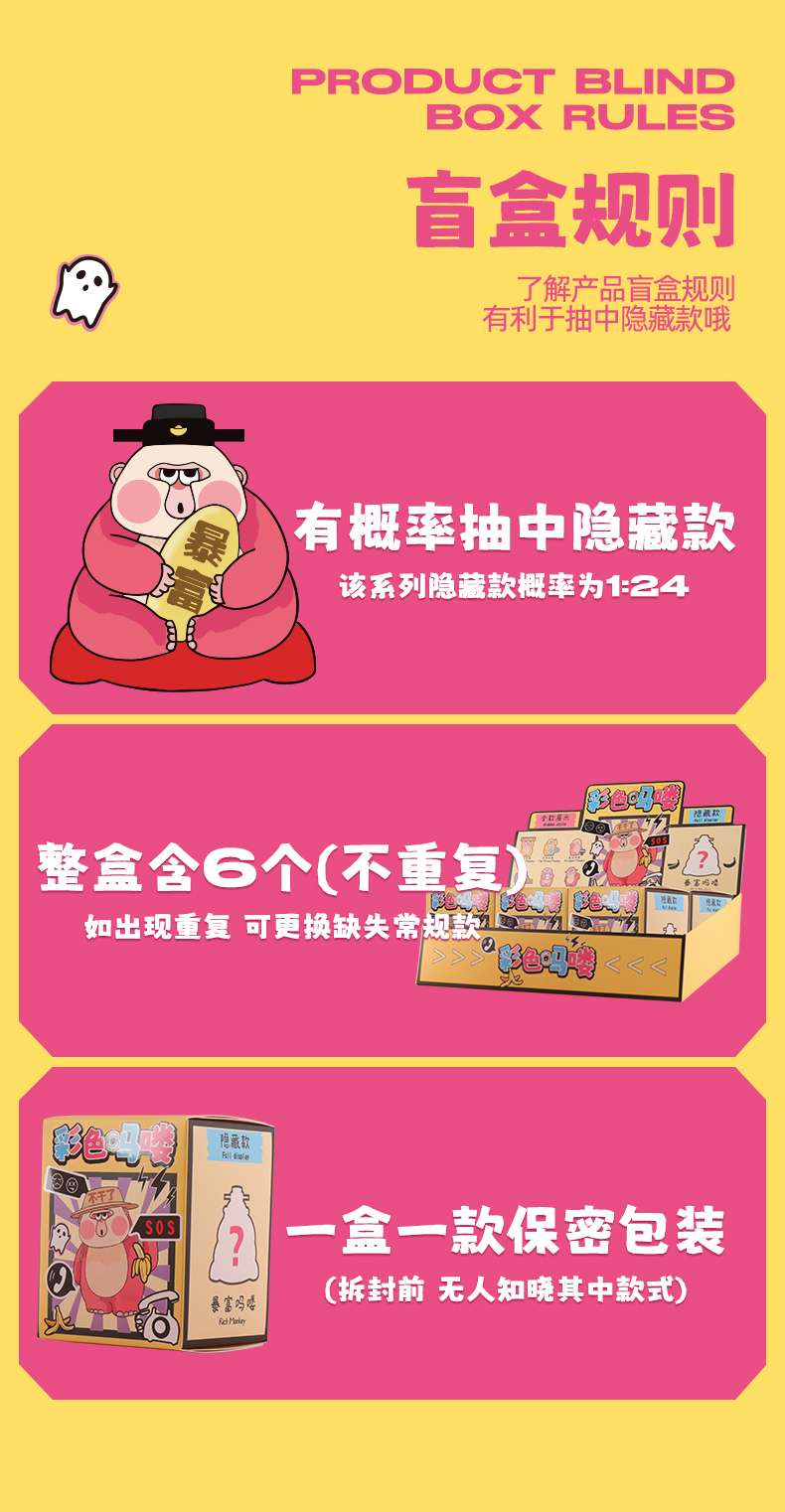 盲盒摆件，学生礼品  创意摆件盲盒，潮品摆件潮玩详情图4