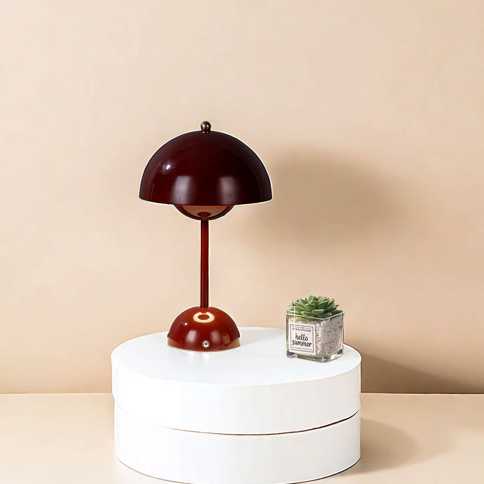 Custom Pod Lamp Bedroom Bedside Charging Small Lamp Restaurant Bar Ambiance Lamp Decoration Small Night Light Mushroom Lamp Christmas undefined