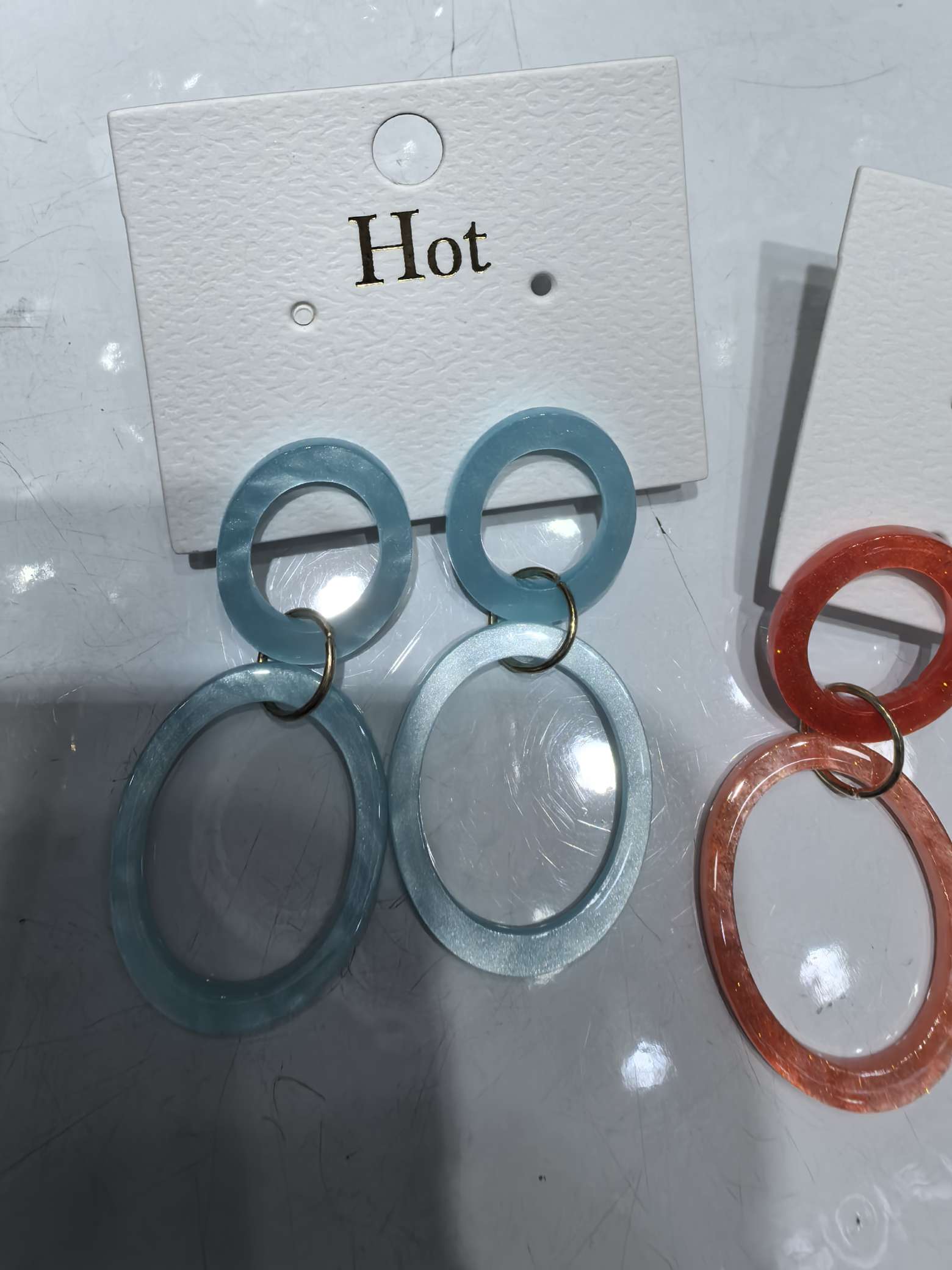 几何圆耳环 板材耳饰 饰品精选 耳环系列 时尚耳饰 简约大气耳环款式饰品耳环细节图