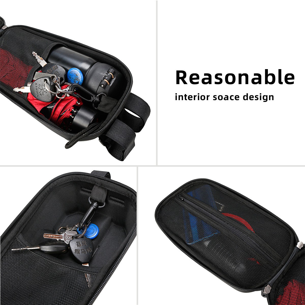 240601 (YA329) Hard shell bag, EVA waterproof front bag, electric scooter hanging bag, folding bicycle, balance bike handlebar first bag, front hanging handlebar bag pic 10