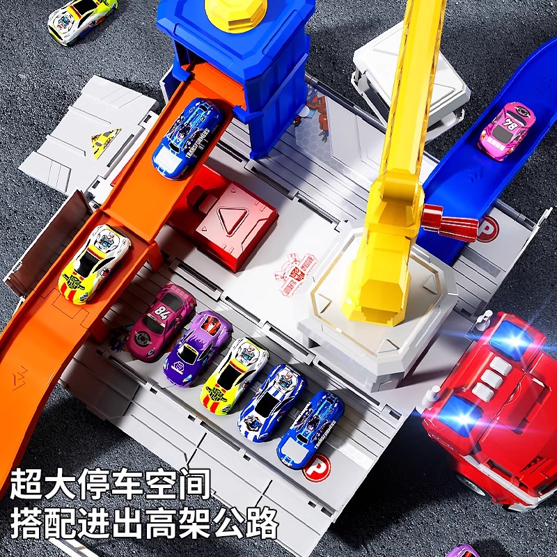 Authentic Optimus Prime Transformation Optimus Prime Track Car set, Boy's house play toy, educational alloy crane gift Specification image