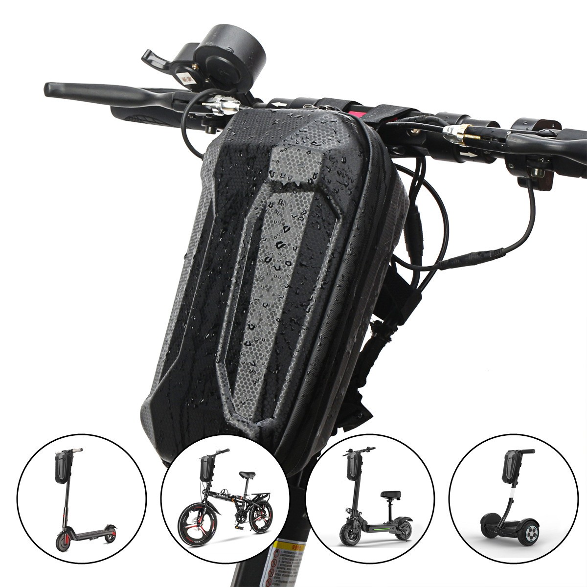 240601 (YA329) Hard shell bag, EVA waterproof front bag, electric scooter hanging bag, folding bicycle, balance bike handlebar first bag, front hanging handlebar bag details Picture
