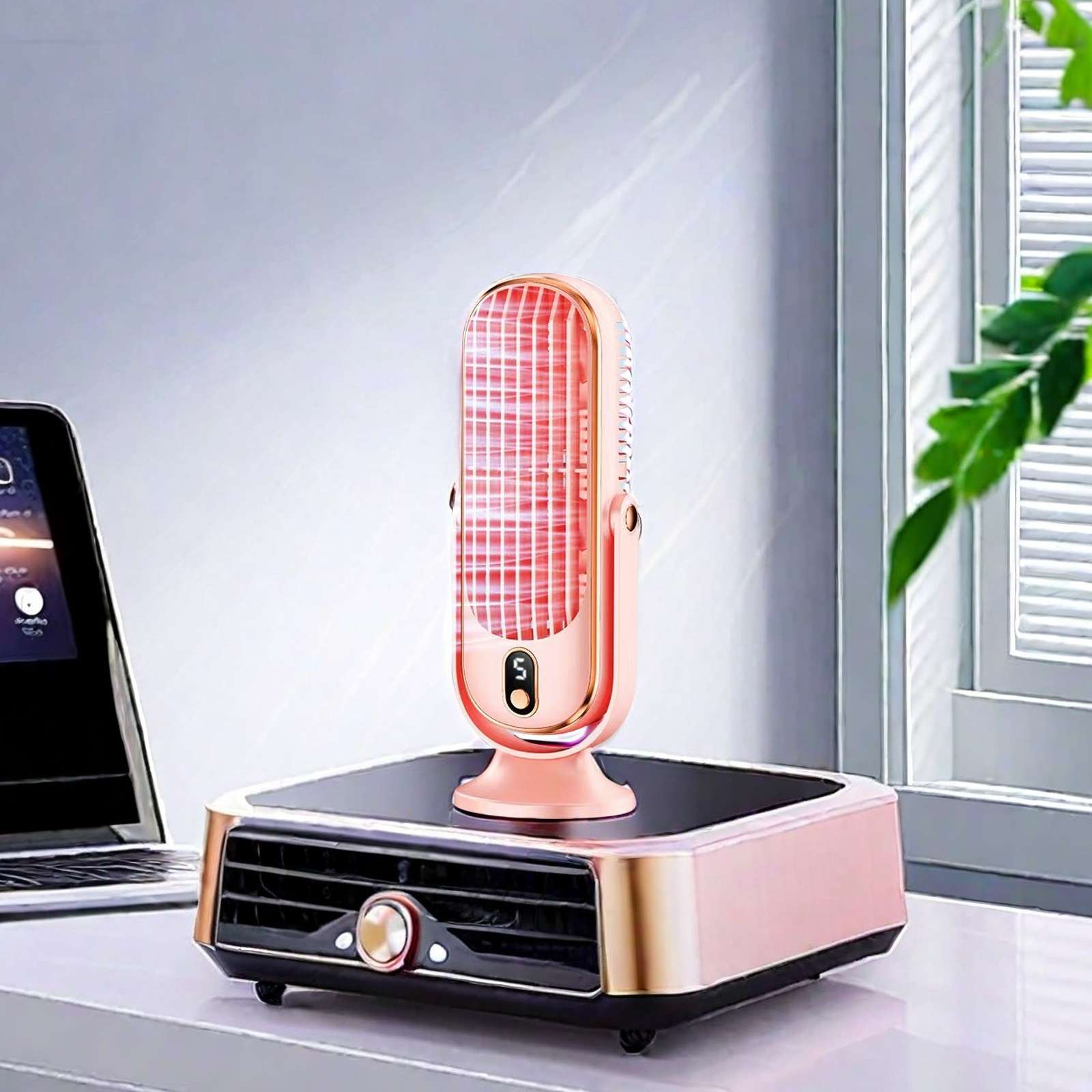 2024 New Desktop Portable Usb Rechargeable Car Home Brushless Motor Small Fan Shaking Head Fan Youpotential Wholesale Fan Small Fan Application Scenario
