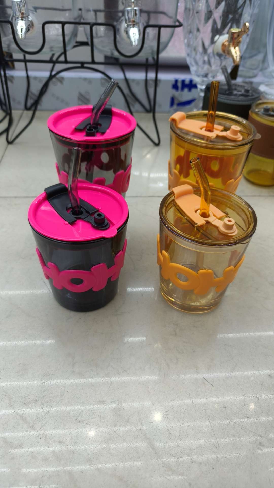 Glass cups, water cups, cups, straw cups, daily necessities, hotel supplies