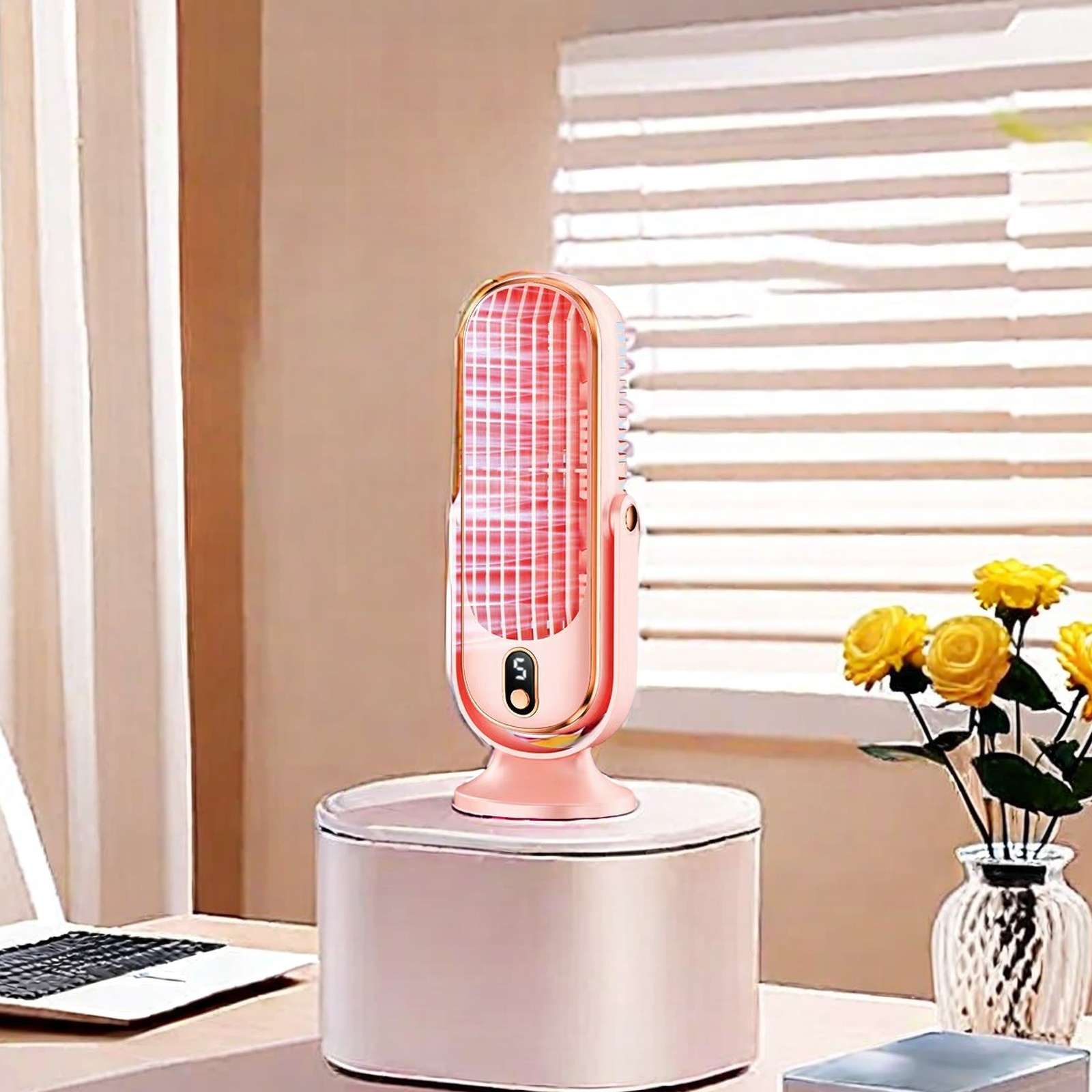 2024 New Desktop Portable Usb Rechargeable Car Home Brushless Motor Small Fan Shaking Head Fan Youpotential Wholesale Fan Small Fan Specification drawing