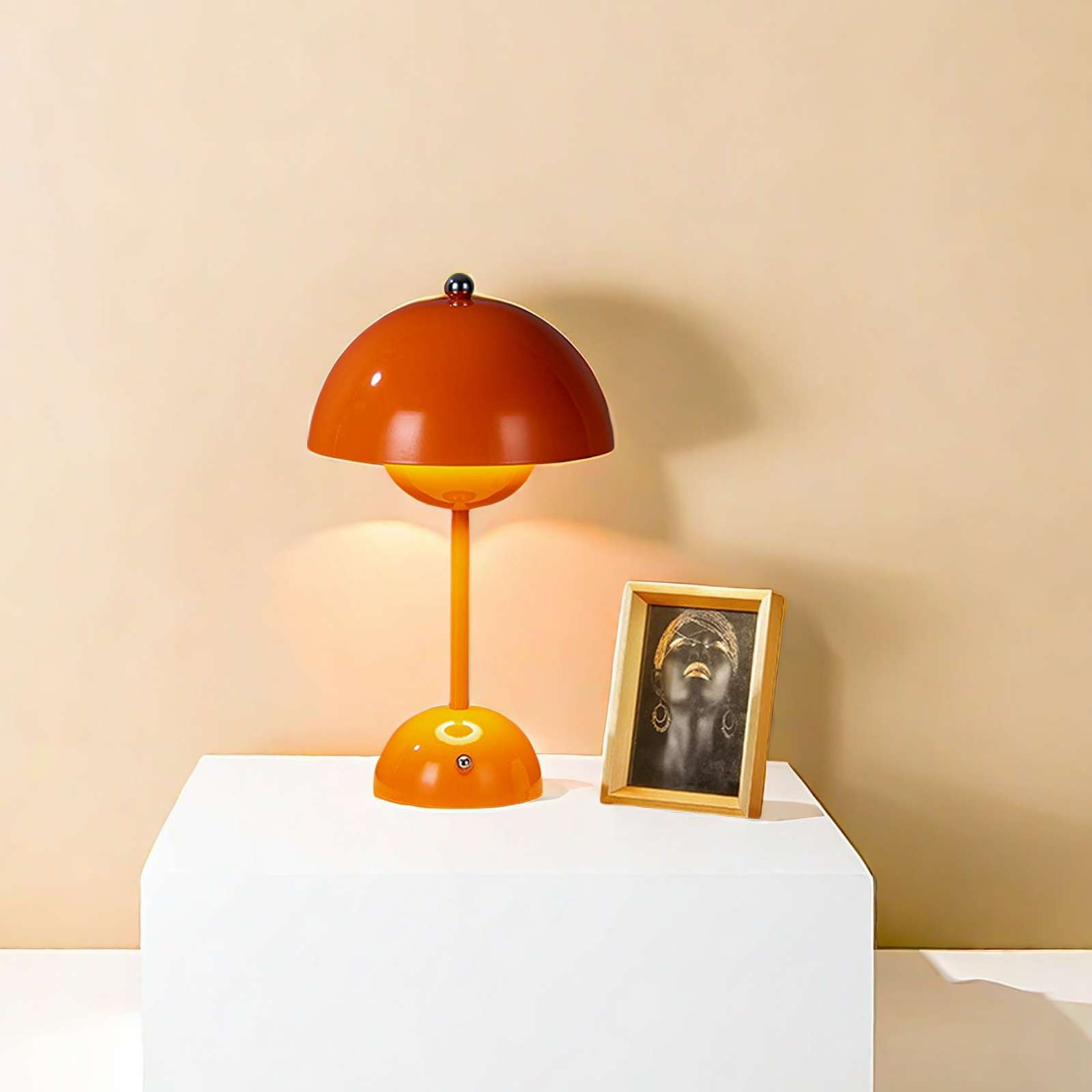 Custom Pod Lamp Bedroom Bedside Charging Small Lamp Restaurant Bar Ambiance Lamp Decoration Small Night Light Mushroom Lamp Christmas undefined
