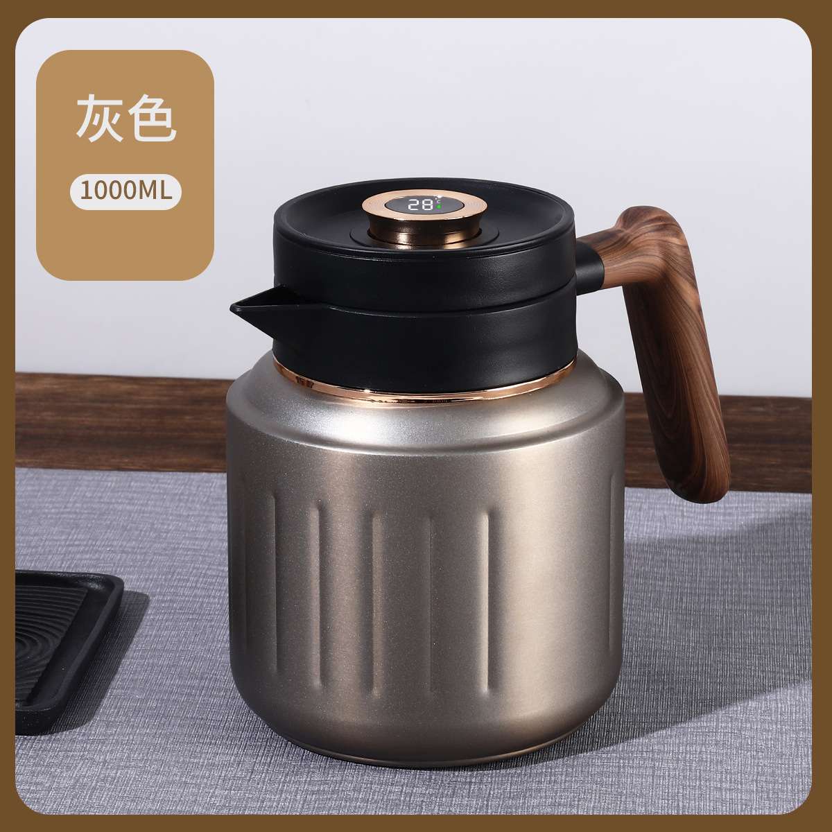 S98-YHSQ8163智能长效显温保温壶316不锈钢茶水分离焖茶壶大容量焖烧泡茶壶产品图