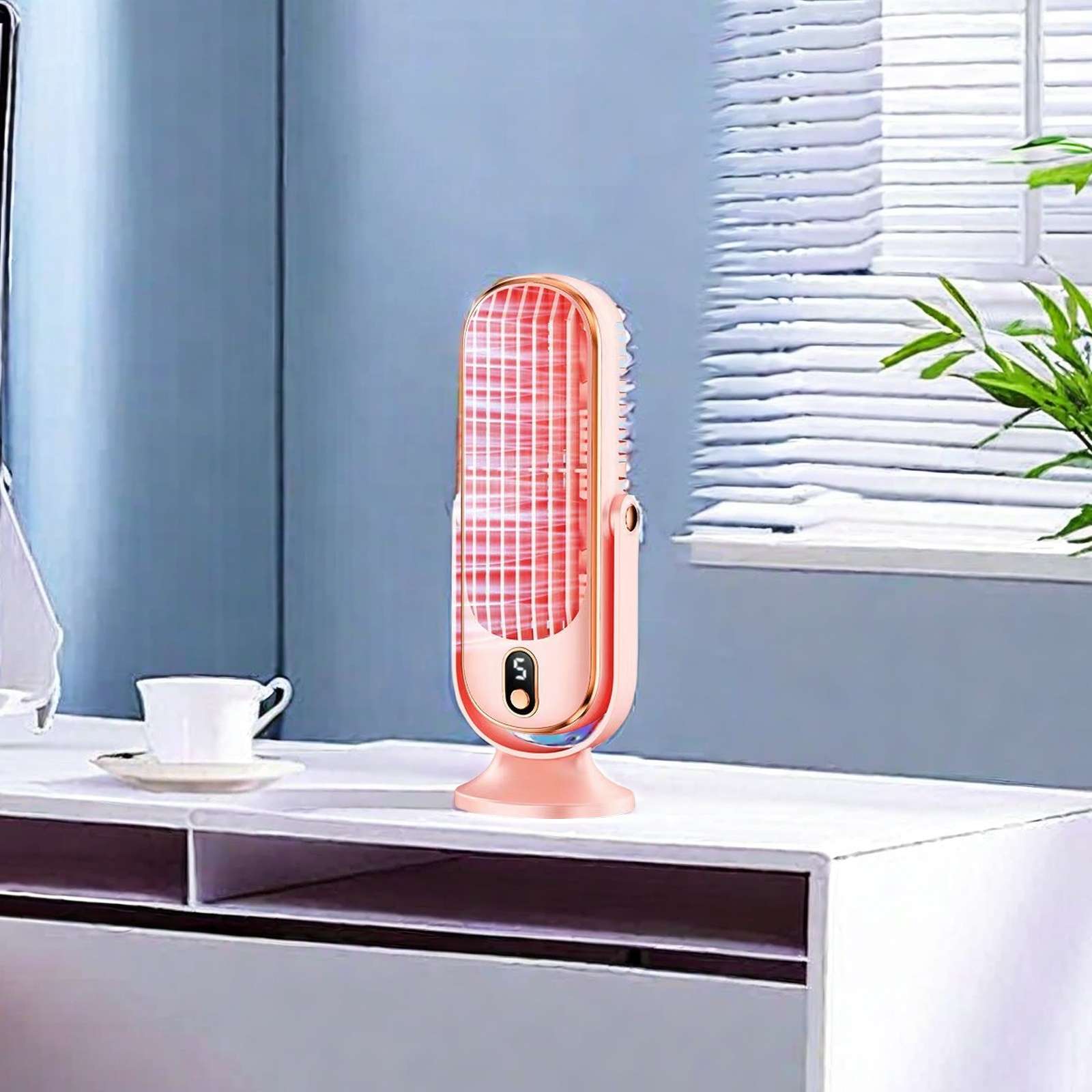 2024 New Desktop Portable Usb Rechargeable Car Home Brushless Motor Small Fan Shaking Head Fan Youpotential Wholesale Fan Small Fan