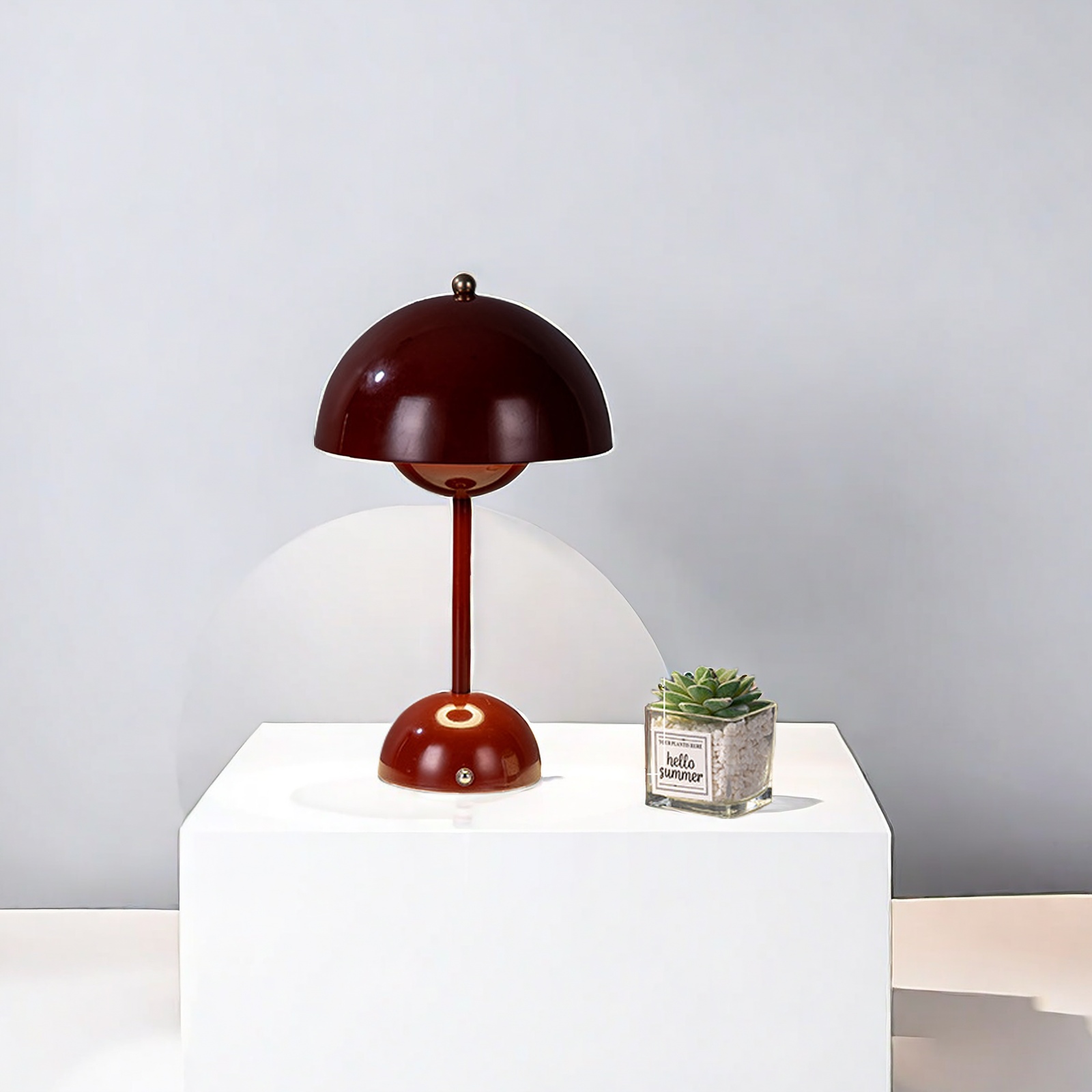 Custom Pod Lamp Bedroom Bedside Charging Small Lamp Restaurant Bar Ambiance Lamp Decoration Small Night Light Mushroom Lamp Christmas undefined