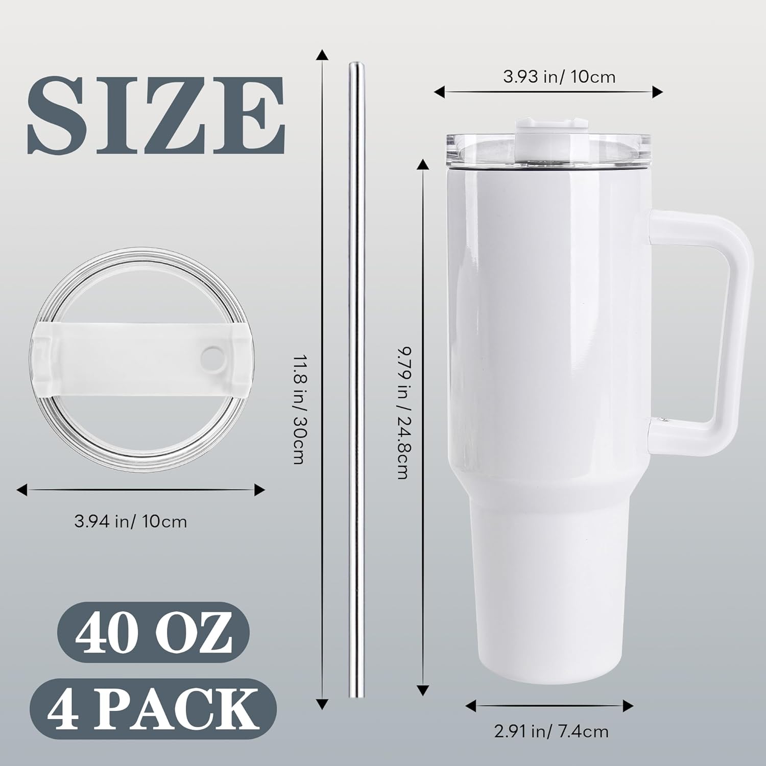 40oz ice cup, cross-border, 304 stainless steel insulated cup with handle, car cup with straw Application Scenario
