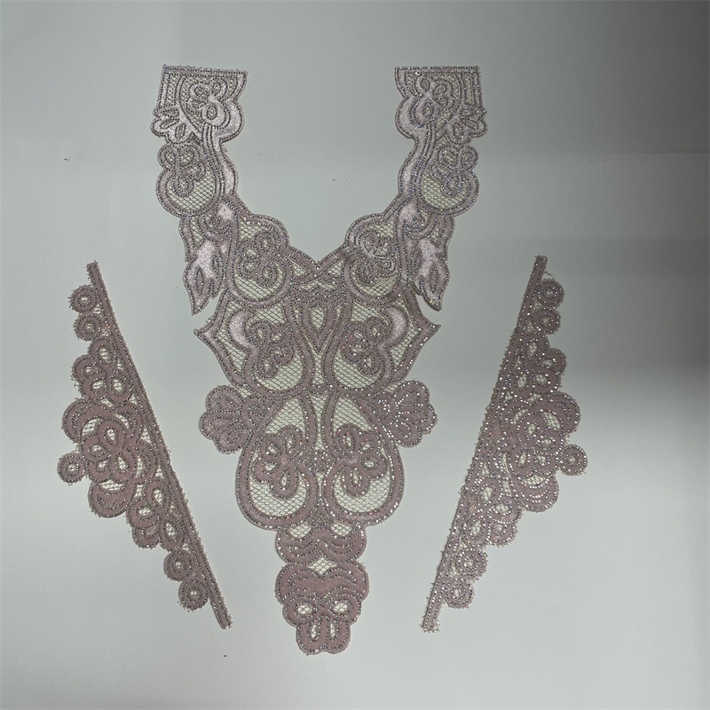 Factory direct sales of new styles of collar embroidery, mesh fabric, chest sequins and beaded embroidery. DIY supply of women's clothing accessories pic 10