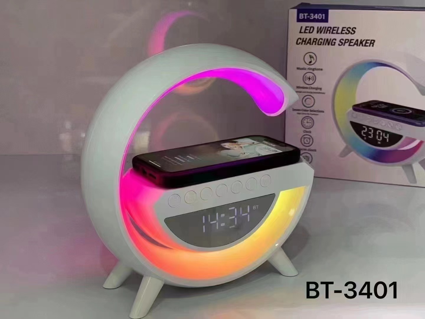 BT-3401 Large G Bluetooth Speaker with Seven-color lighting Bluetooth speaker