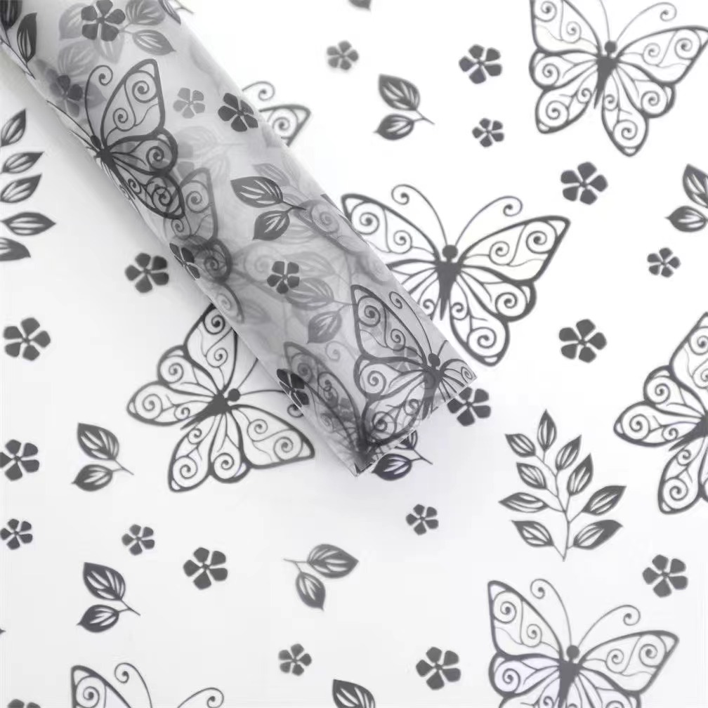 Korean-style floral art paper, flower wrapping paper, high-end flower packaging, artistic paper, creative portable box decoration detail image 4