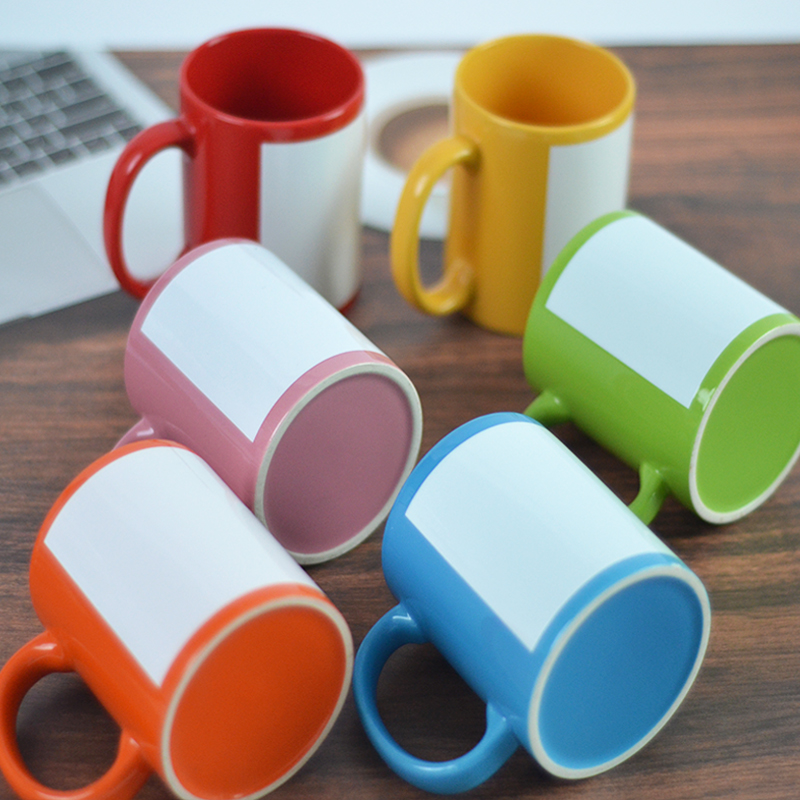 Heat transfer ceramic cups, blank ceramic mugs, heat transfer blank consumables, DIY creative blank sublimation ceramic mugs Specification image