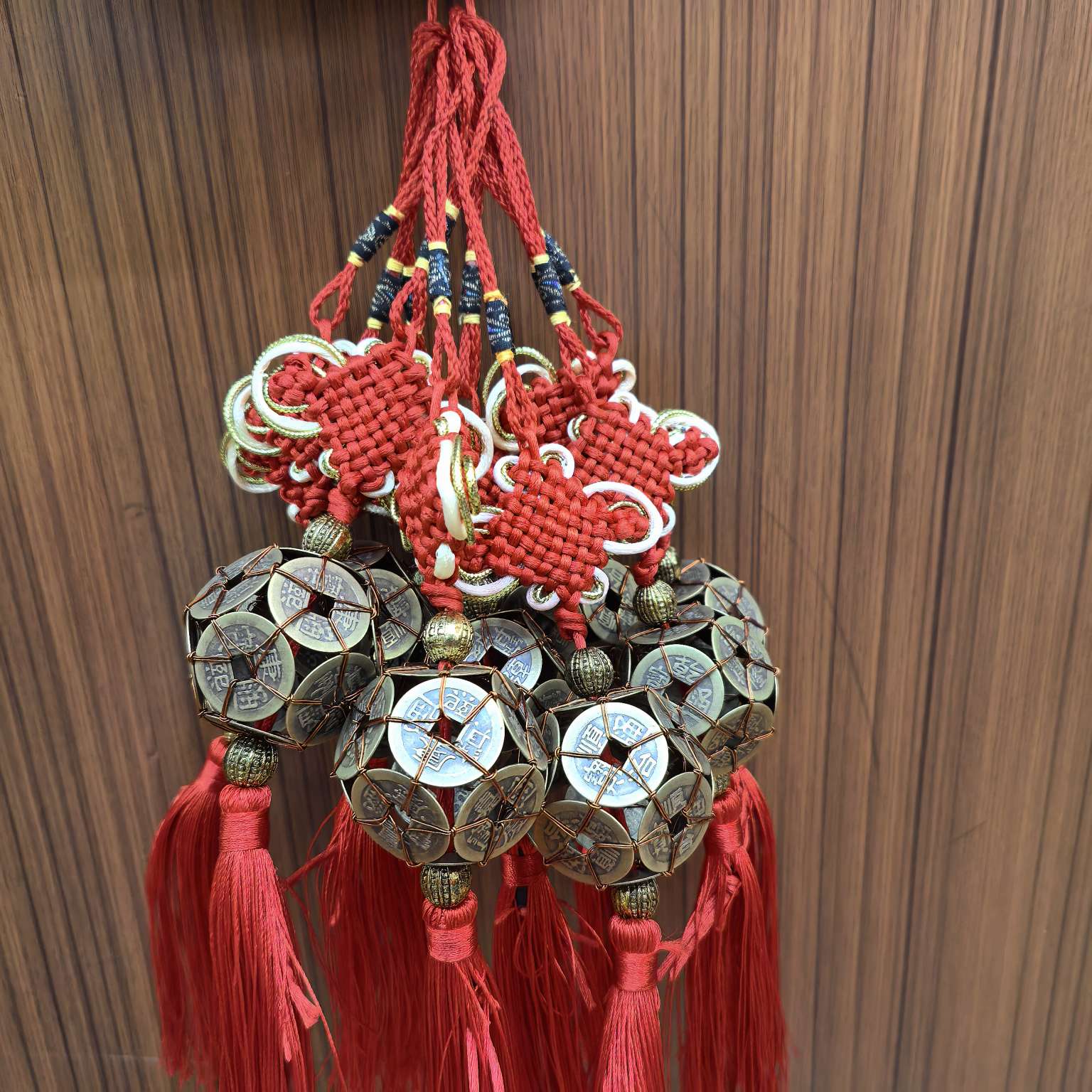 Yiwu City Lin 烺 handicrafts, wealth knot copper coin pendants, Lu Lu Tong Five Emperors pendants, street stall supply detail image 6