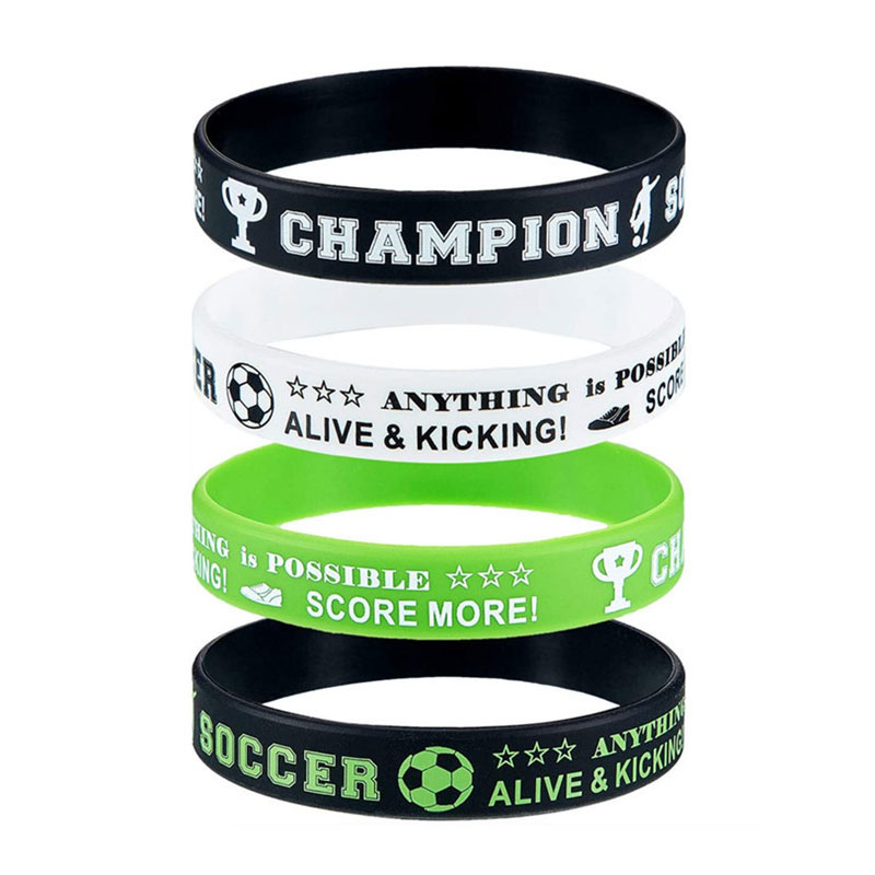 硅胶手环/夜光手环/篮球手环/手环/啪啪圈白底实物图