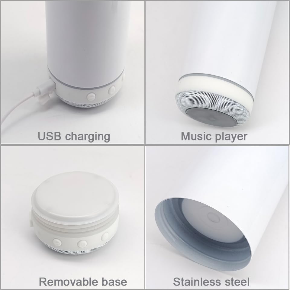 New heat transfer car Bluetooth audio cup, double-layer straight cup, 304 stainless steel insulated cup Application Scenario