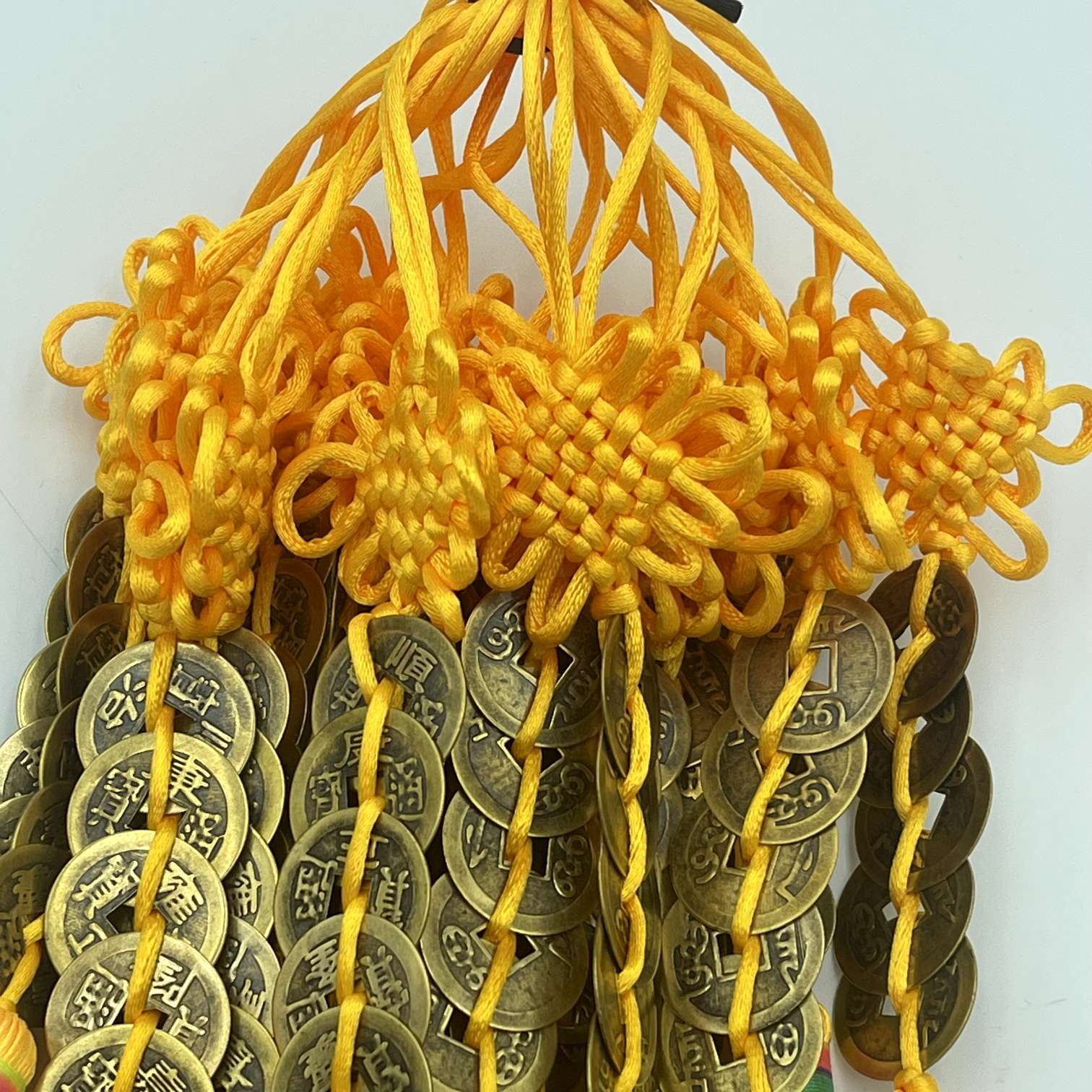 Yiwu City Lin 烺 handicrafts wholesale 6 coils 2.5 copper coins Five Emperors' strings red and yellow Five Emperors' strings street stall goods detail image 9