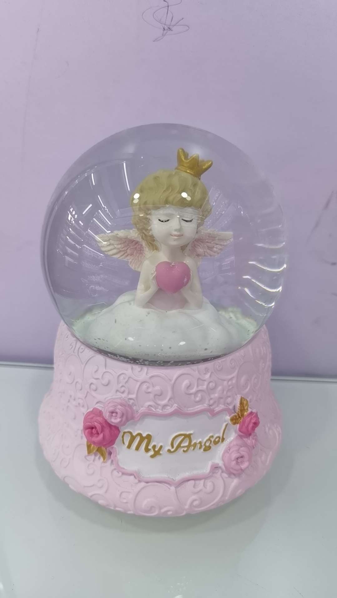 树脂玻璃工艺品水晶球飘雪的厂家直销店，情人节礼物，卡通人物，欢迎大家来采购。琉璃灯详情图17