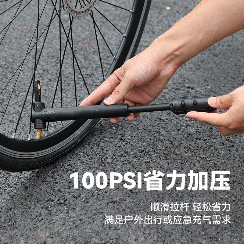 240604 Portable mini bicycle air pump, bicycle plastic air pump, household mountain bike, motorcycle air pump, air filling pump Item Picture