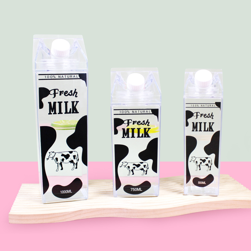 时尚夏季男女款餐具水杯 高档耐热便携透明饮料杯子