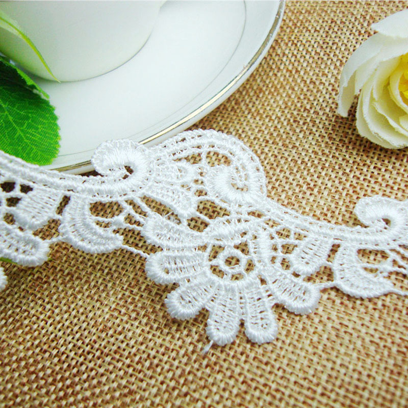 4.3 cm Double-sided embroidered lace, barcode lace, DIY water-soluble curtains, home textiles, cuffs and collar accessories