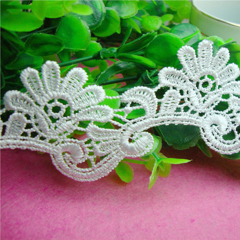 4.3 cm Double-sided embroidered lace, barcode lace, DIY water-soluble curtains, home textiles, cuffs and collar accessories Specification image