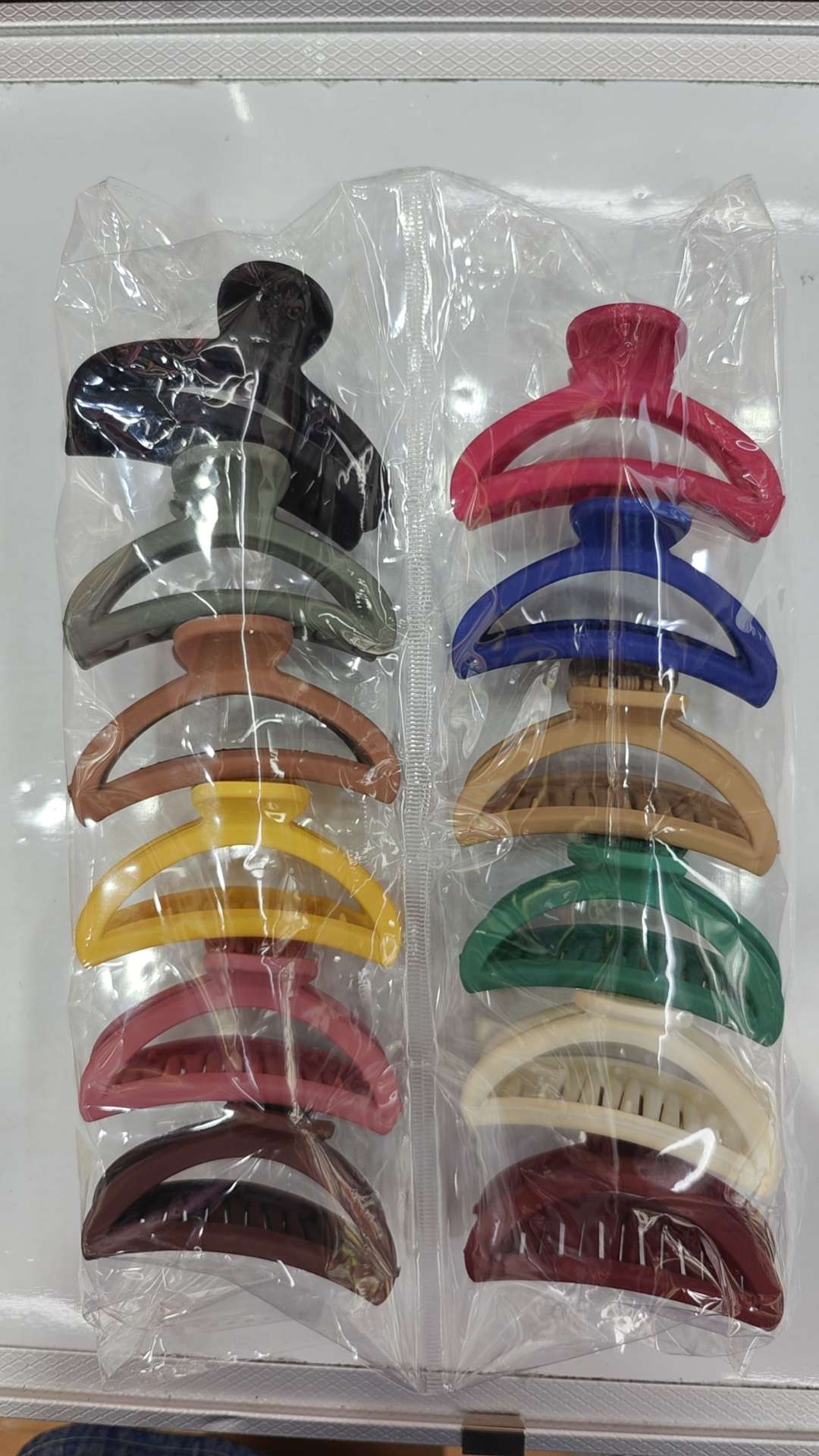 塑料抓夹中号橡皮漆韩国色系