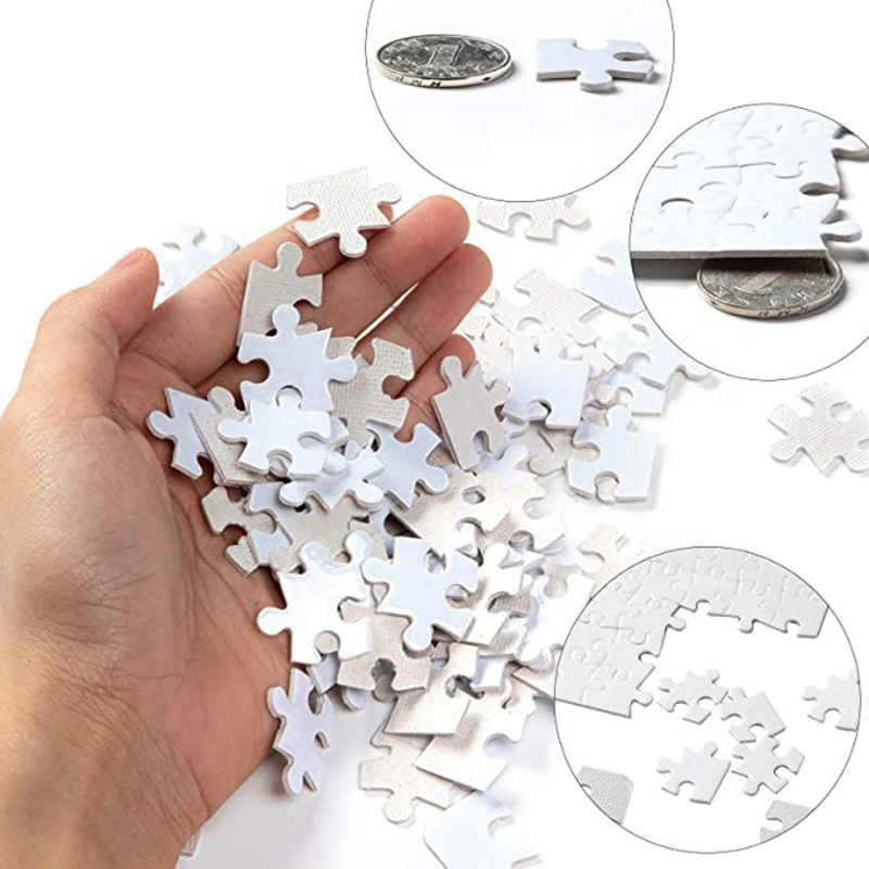 DIY A4 Heat sublimation Blank Puzzle, Blank Personalized puzzle, heat transfer consumables, DIY children's toys, educational puzzle Item Picture