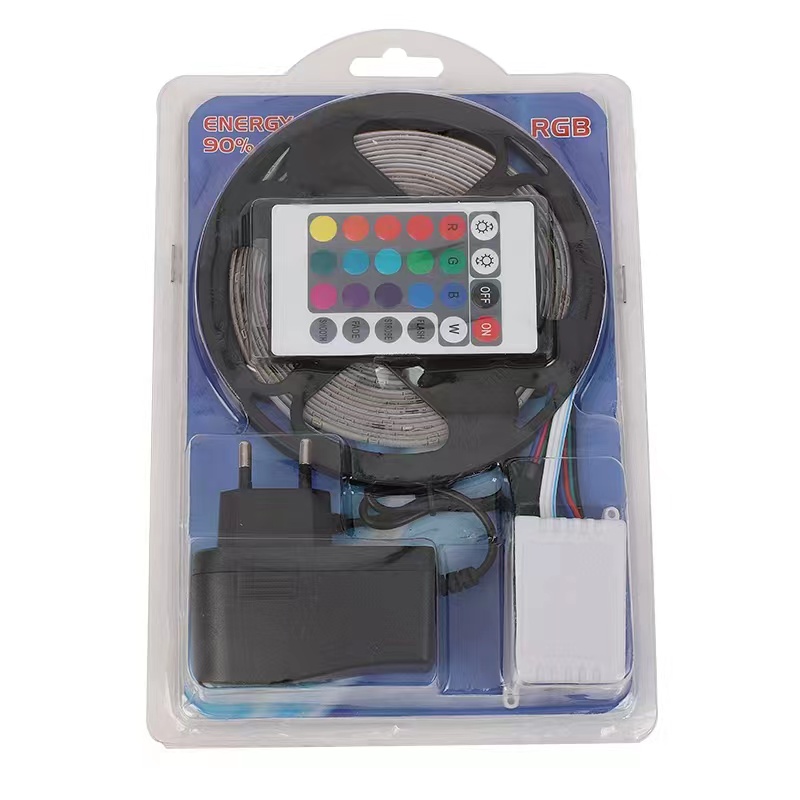 Standard set of 12V 2835RGB color soft light strips for indoor and outdoor festival decoration, indoor and outdoor festival decoration color lights details Picture