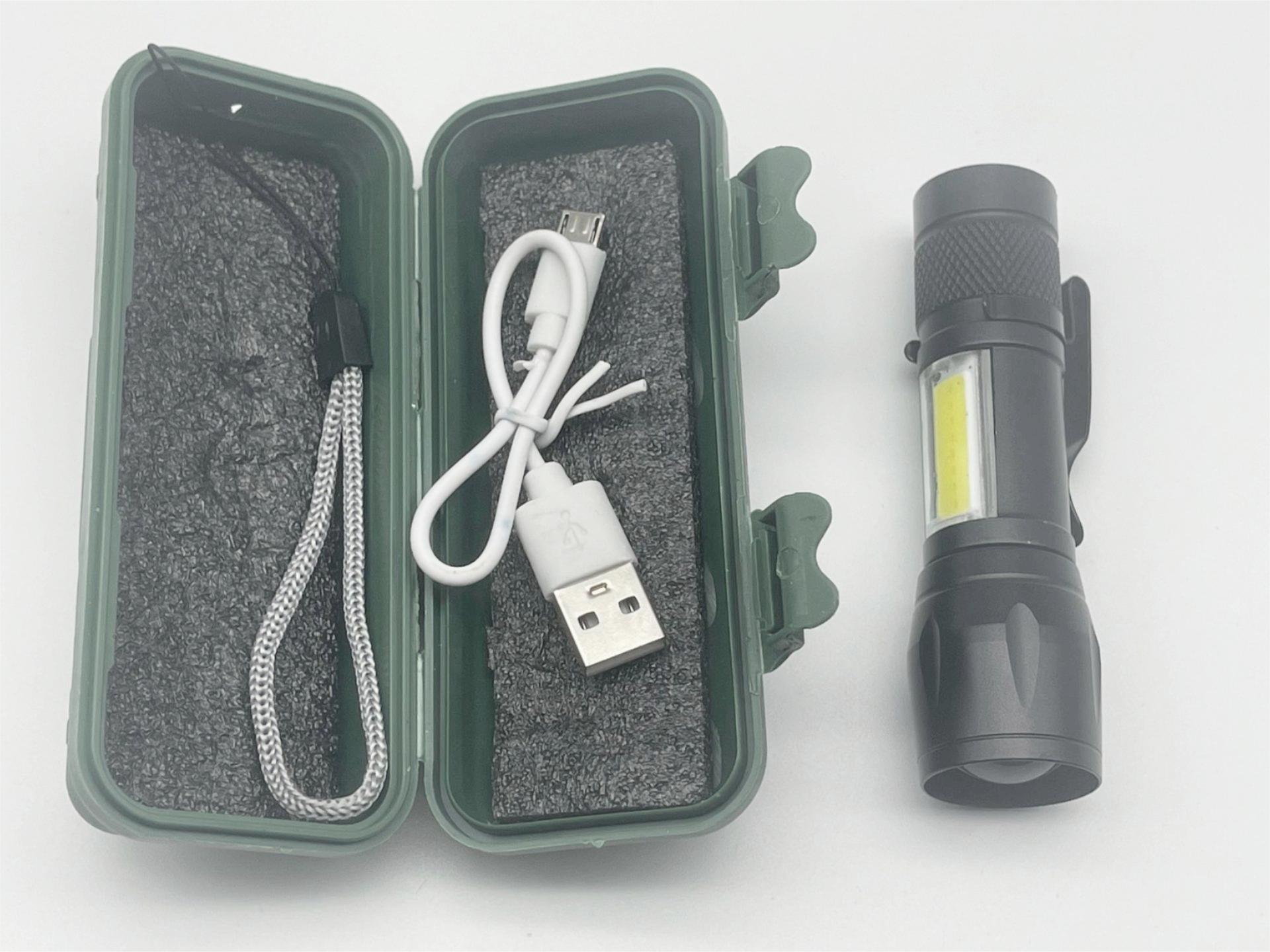 手电筒/手摇手电筒/usb小手电筒/手电筒礼品/多灯珠电筒金属细节图