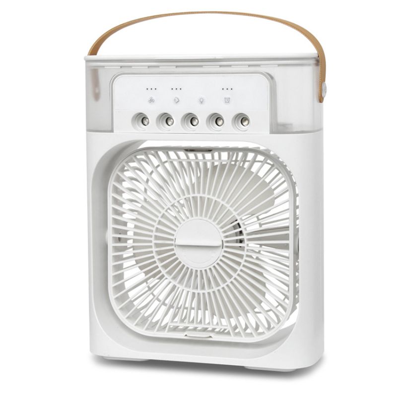 New small cold air fan, water-cooled 5-5 spray fan, usb desktop humidifying air conditioning cold fan Item Picture