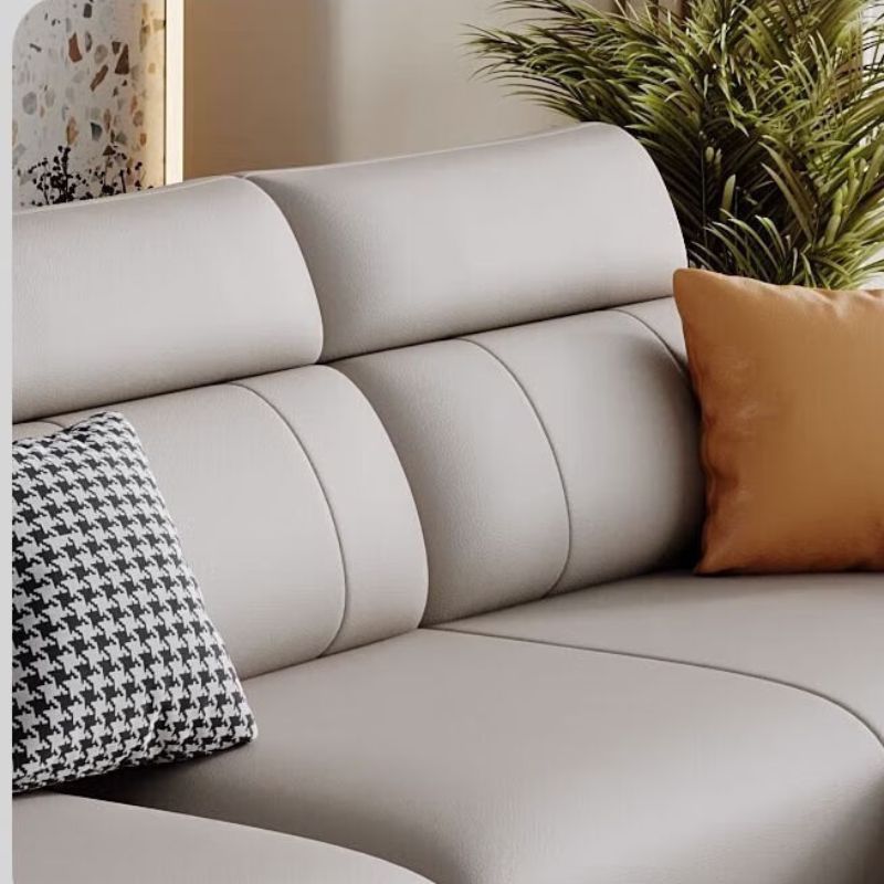 The 2024 new style fabric sofa for the living room is a modern and simple small-sized apartment. It is a popular cat-scratch technology fabric sofa with a straight row of imperial concubines Specification image