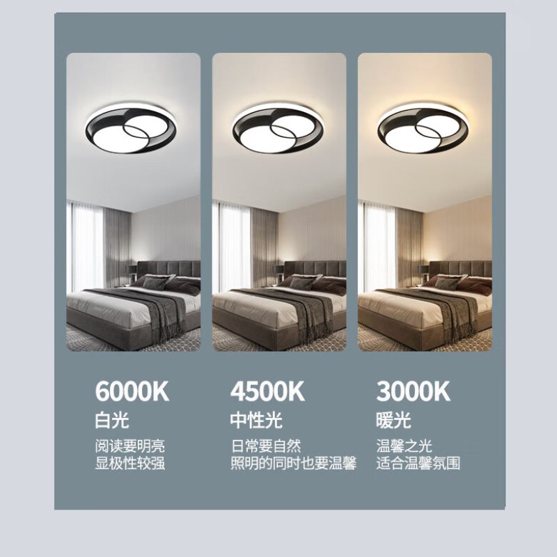 Oupu Lighting 2024 model Living Room, Bedroom and dining Room lights Zhongshan Lighting led ceiling Lights LED stepless dimming + remote control Application Scenario