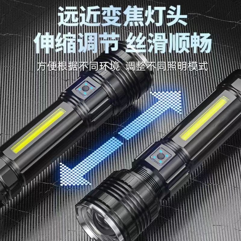手电筒/手摇手电筒/usb小手电筒/手电筒礼品/多灯珠电筒金属产品图
