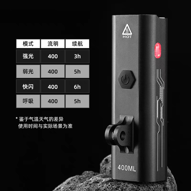 1934 USB rechargeable bicycle, aluminum alloy headlight, bicycle hanging headlight, strong flashlight, cycling equipment details Picture