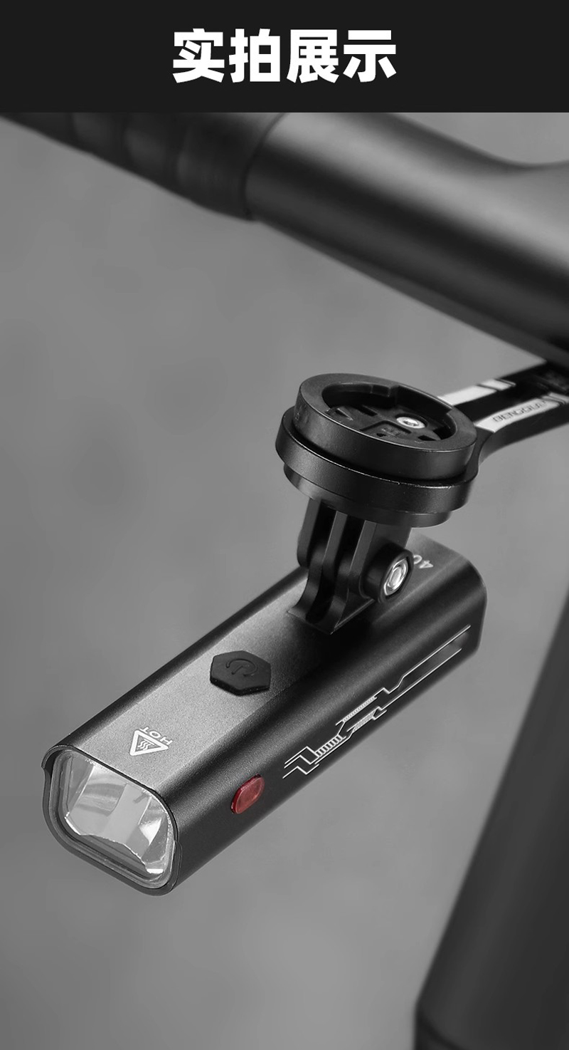 1934 USB rechargeable bicycle, aluminum alloy headlight, bicycle hanging headlight, strong flashlight, cycling equipment pic 10