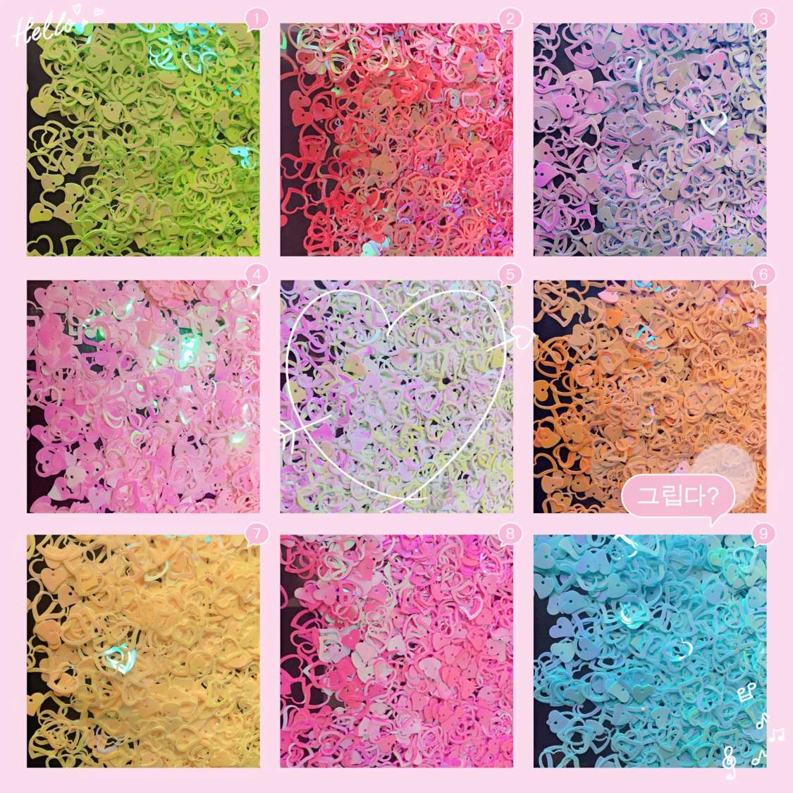 4毫米亮片珠片，美甲小装饰品，幼儿DIY手工配件，工艺品饰品，装饰品配件，500克每包详情图3