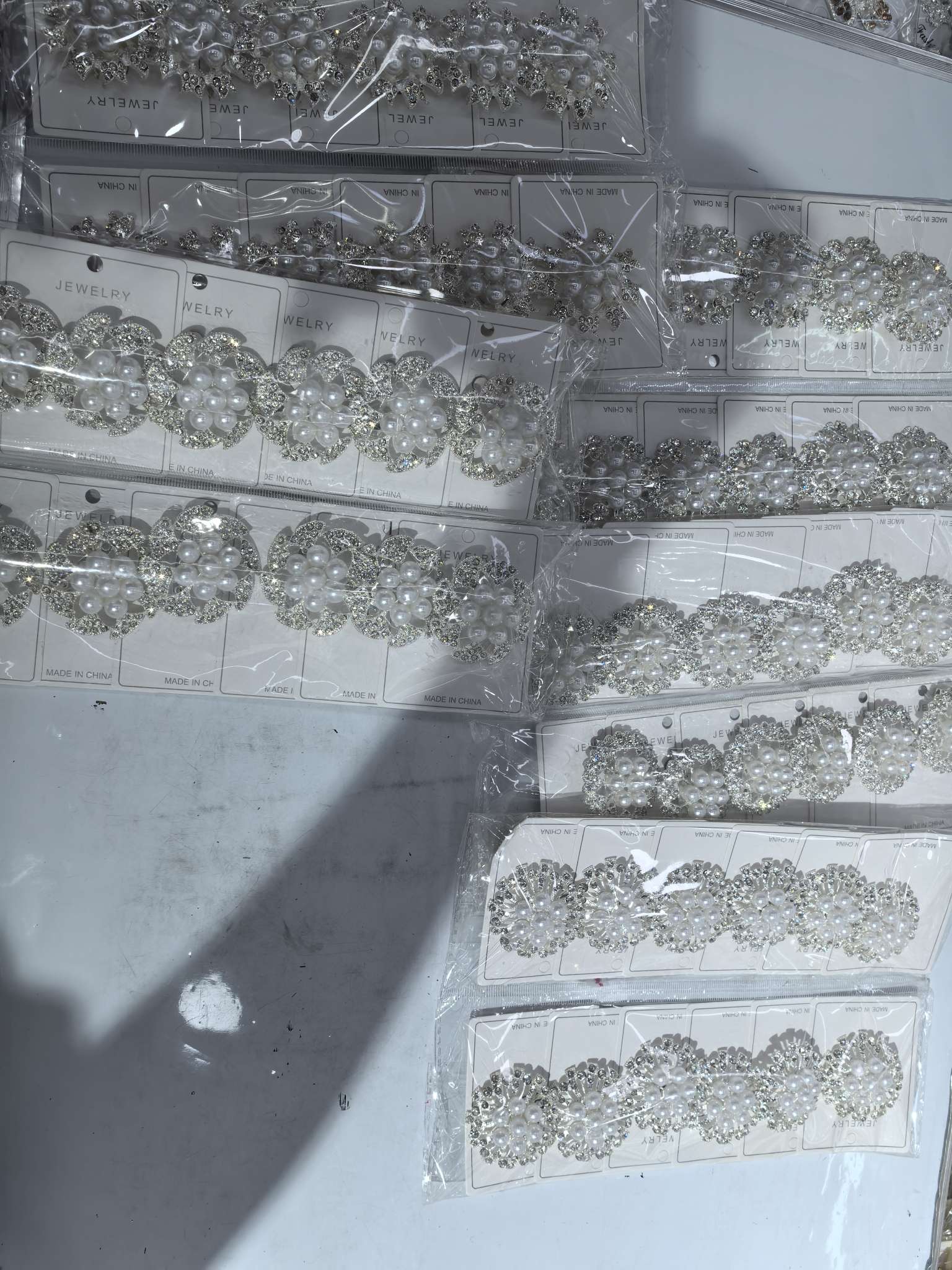 夏季百搭女士发饰 波浪头箍 塑料发箍 珍珠串珠饰品 头饰发箍 美丽时尚头箍女款