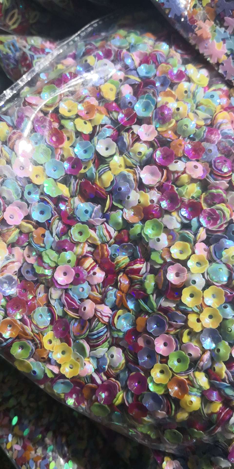 混色美人鱼亮片珠片，幼儿DIY配件小装饰，圣诞，饰品，工艺品装饰配件，500克每包详情图10