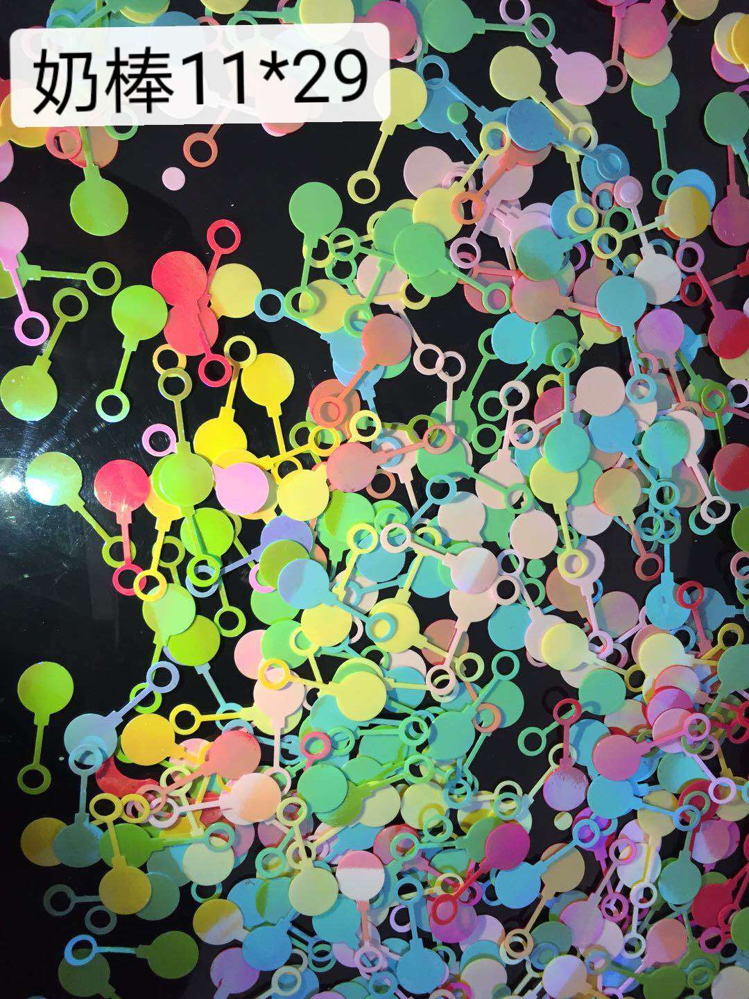 混色美人鱼亮片珠片，幼儿DIY配件小装饰，圣诞，饰品，工艺品装饰配件，500克每包详情图2