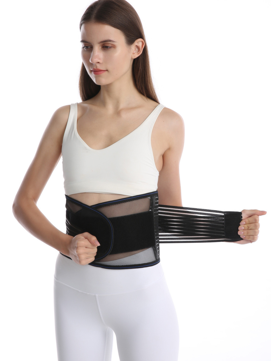 跨境热销薄款透气男女护腰带钢板支撑腰围束腰带腰间盘凸出固护腰