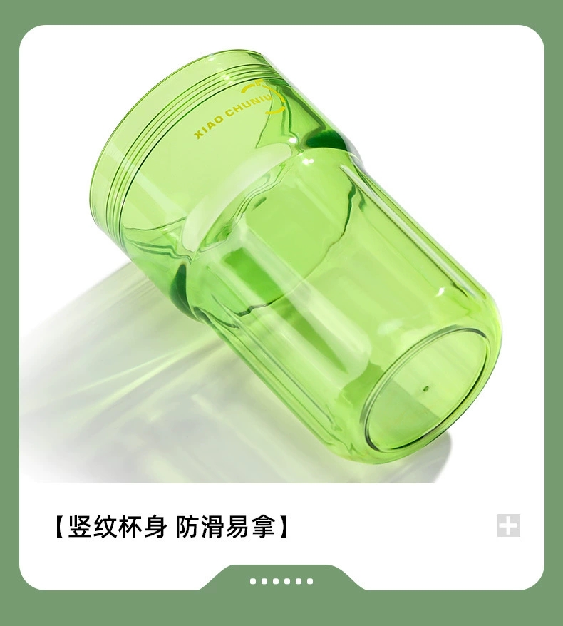 H185- Double-sipper Coffee cup, plastic cup, baby grade pc material water cup, shockproof and heat-resistant portable coffee cup detail image 18