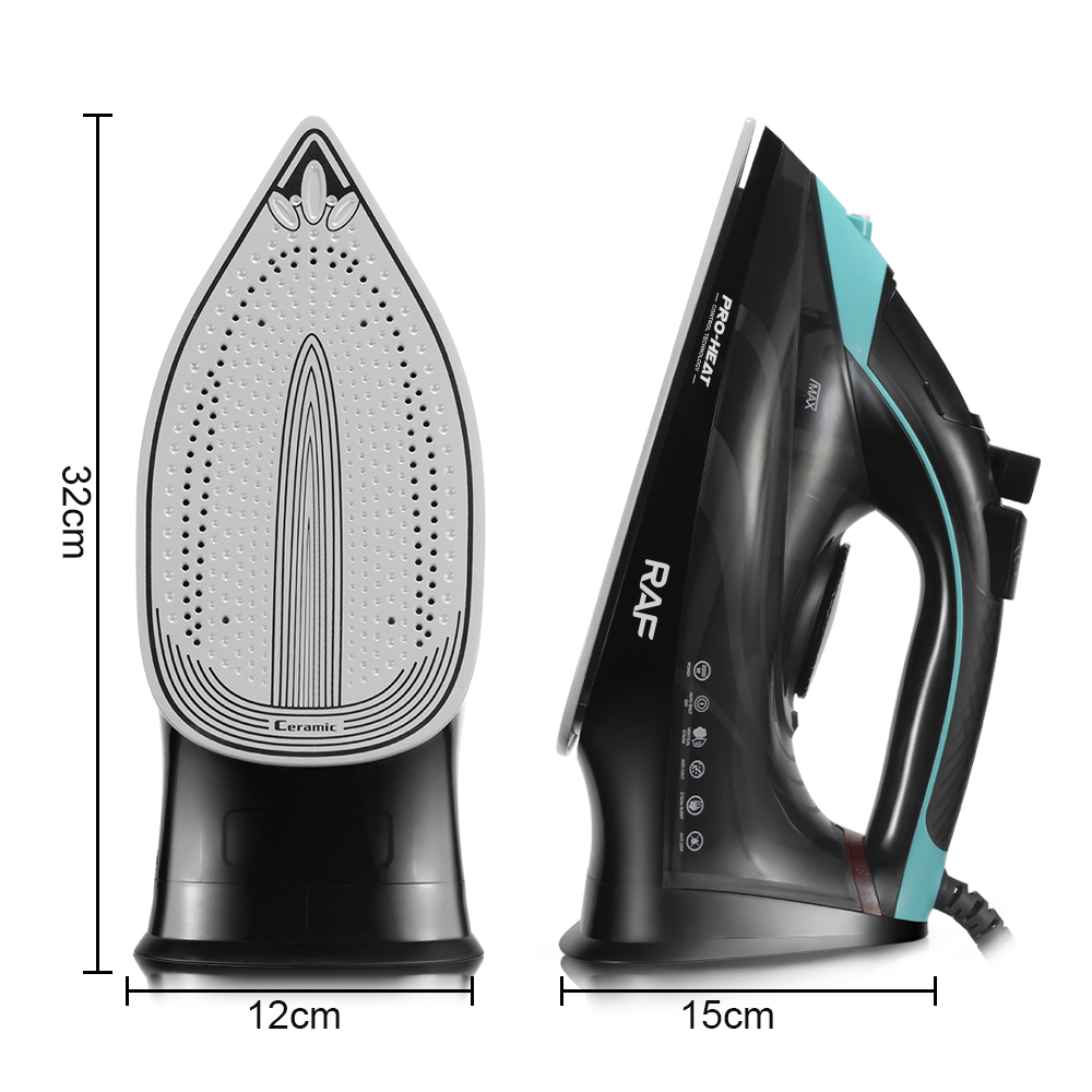 RAF欧规跨境家用蒸汽熨斗手持挂式带线电烫熨斗干湿两用2600W R.1322详情11