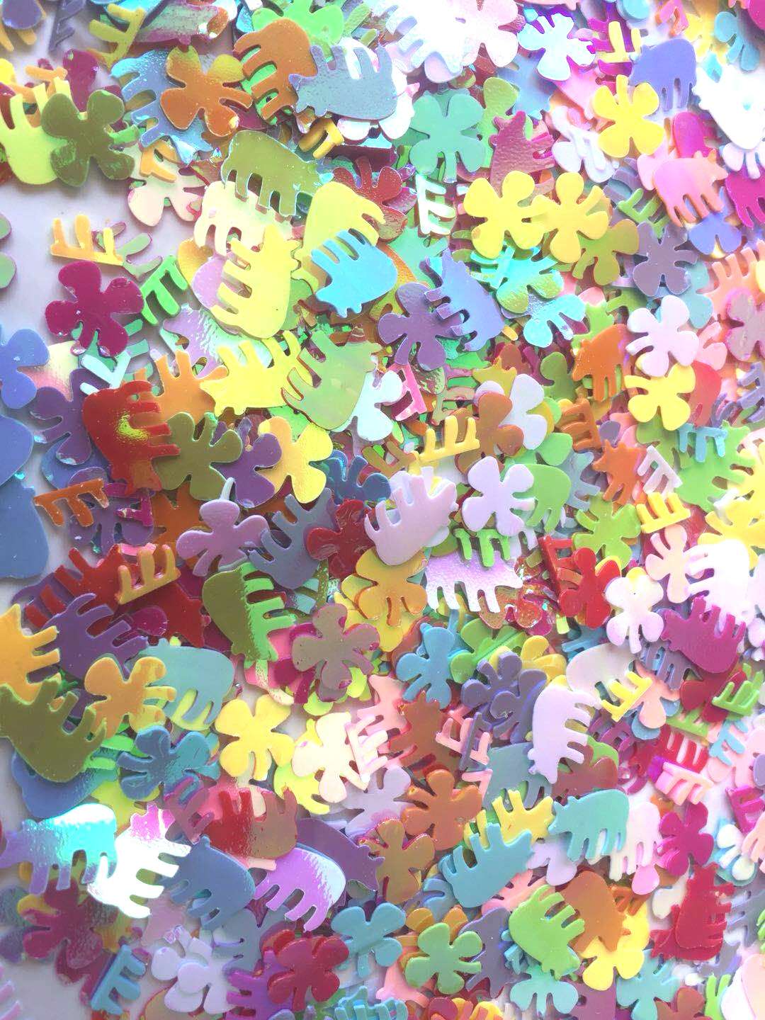 混色美人鱼亮片珠片，幼儿DIY配件小装饰，圣诞，饰品，工艺品装饰配件，500克每包详情图9