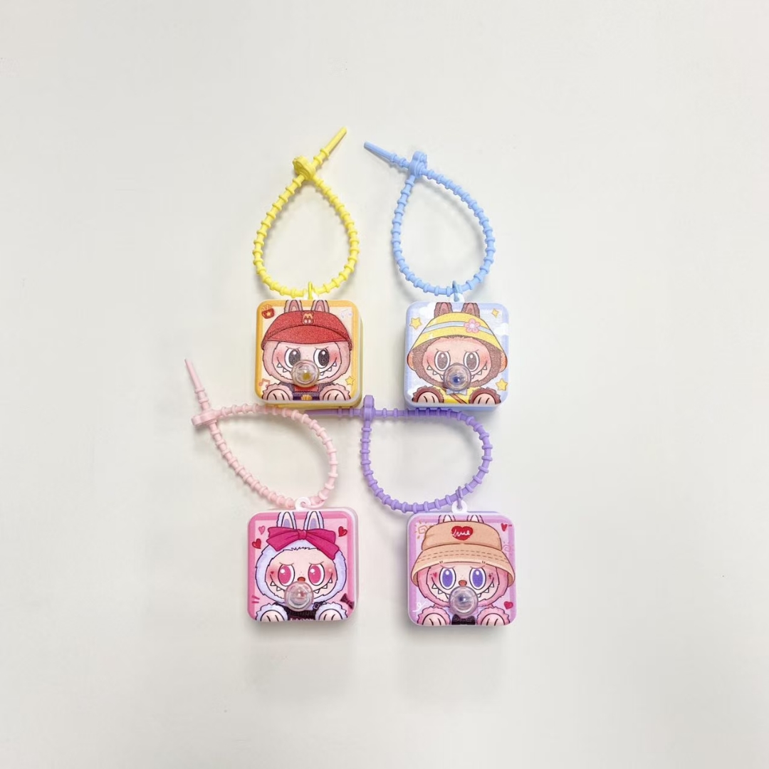 新款卡通趣味解压泡泡娃钥匙扣男女包包汽车挂件钥匙链创意小礼品批发详情图6